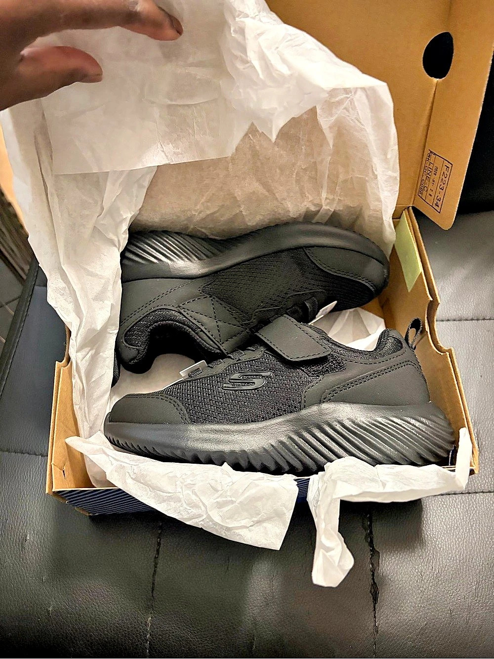 Skechers Kids Black Sneakers NWT
